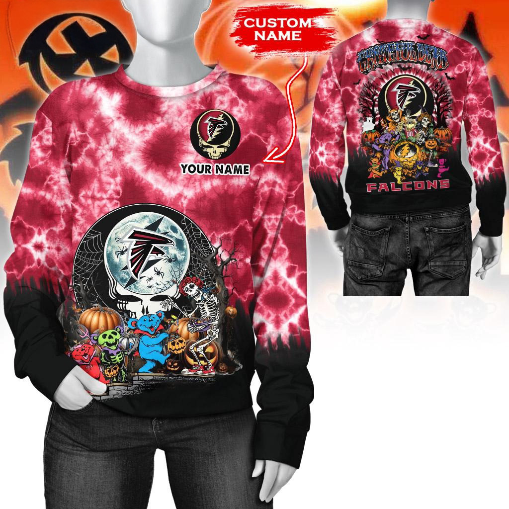 Custom NFL Atlanta Falcons Special Football Halloween Sweatshirt Gifts For Football Lovers