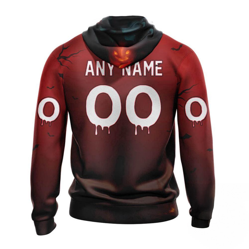 Custom NFL Buffalo Bills Horror Terrifier Ghoulish Valak Halloween Football Hoodie Gift For Him