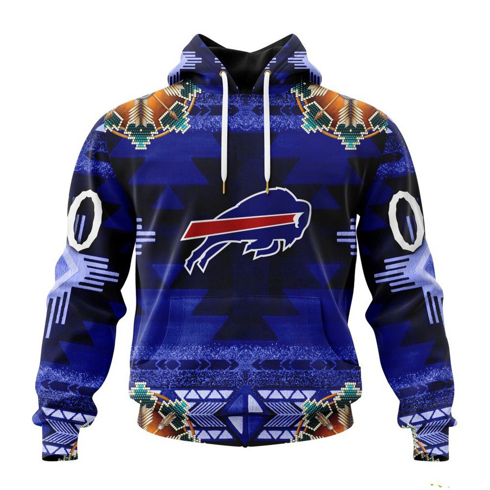Custom NFL Buffalo Bills Native Pattern Hoodie Unique Gifts For Football Fans