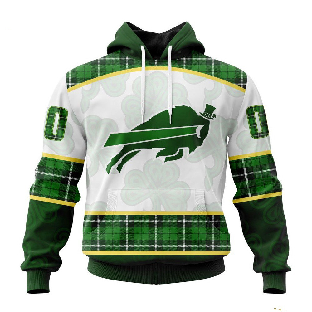 Custom NFL Buffalo Bills St Patricks Day Hoodie Football Fan Gift Ideas