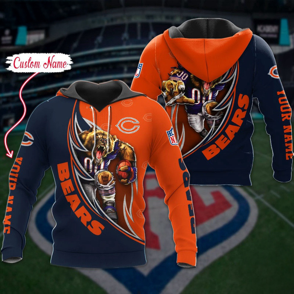 Custom NFL Chicago Bears Hoodie Damn Right Sport Hoodie Best Gifts For Football Fans