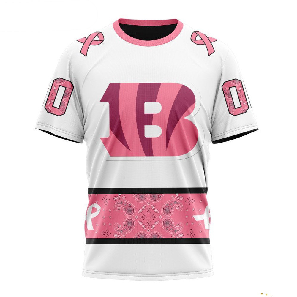 Custom NFL Cincinnati Bengals Fight Breast Cancer T-Shirt Presents For Football Lovers