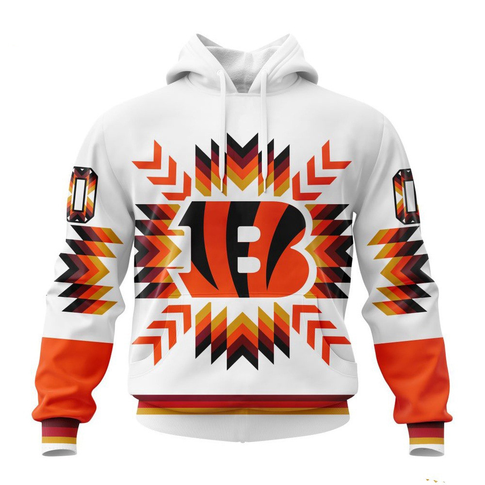 Custom NFL Cincinnati Bengals Native Pattern Hoodie Unique Gifts For Football Lovers