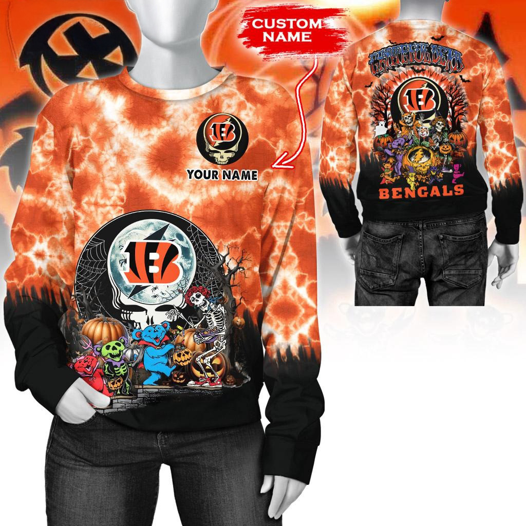 Custom NFL Cincinnati Bengals Special Football Halloween Sweatshirt Gifts For Fans
