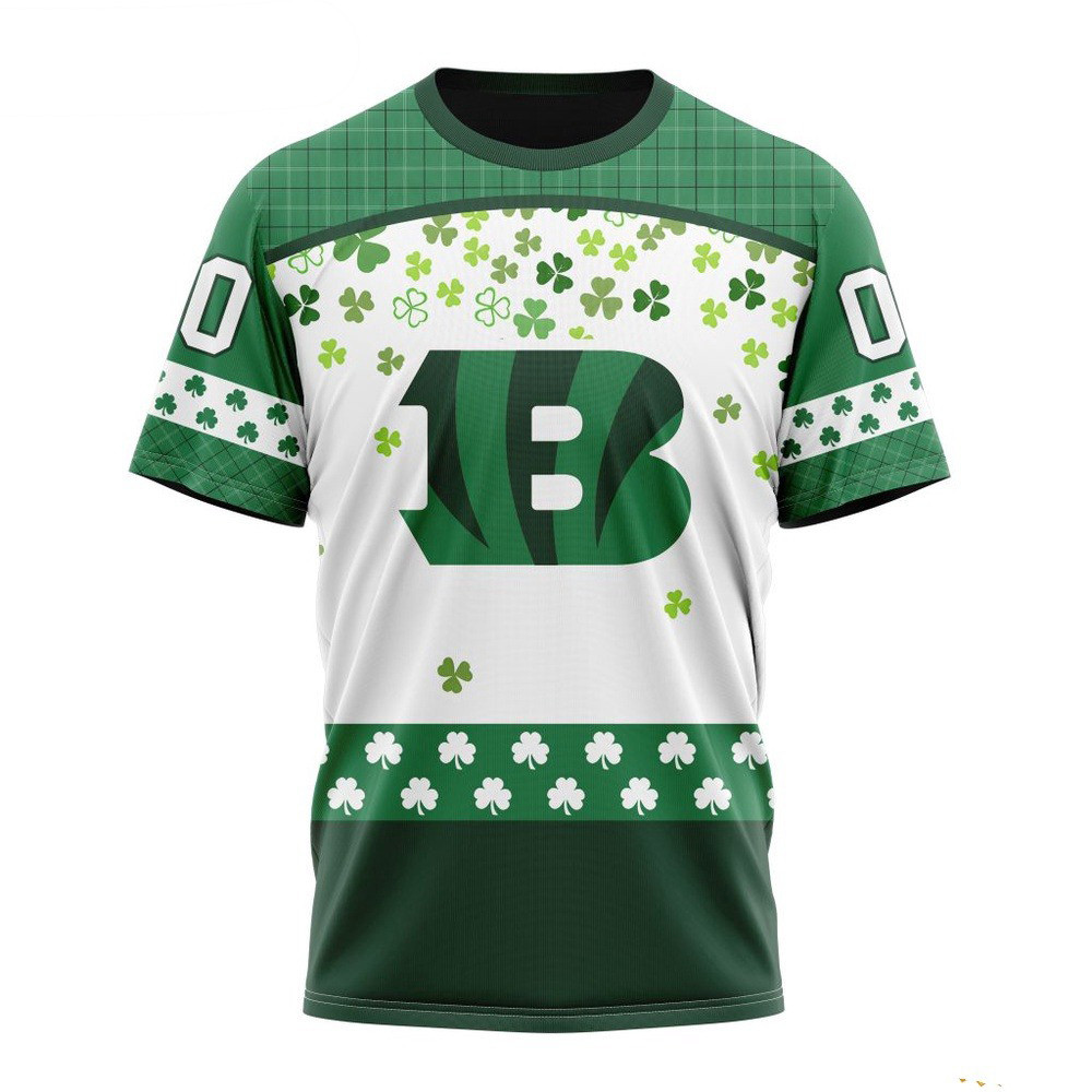 Custom NFL Cincinnati Bengals St Patrick's Day T-Shirt Best Gift For Football Lovers