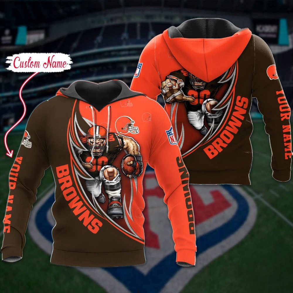 Custom NFL Cleveland Browns Hoodie Damn Right Sport Hoodie Football Related Gifts