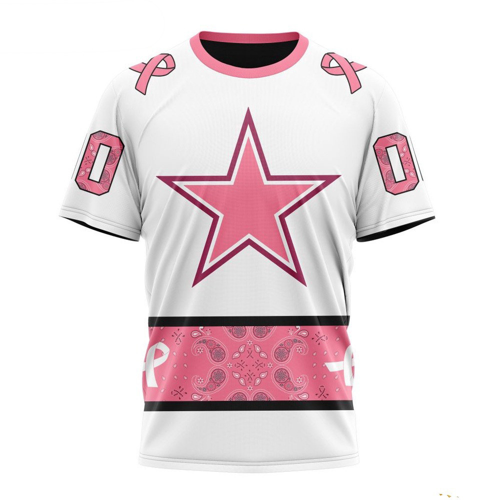 Custom NFL Dallas Cowboys Fight Breast Cancer T-Shirt Presents For Football Lovers