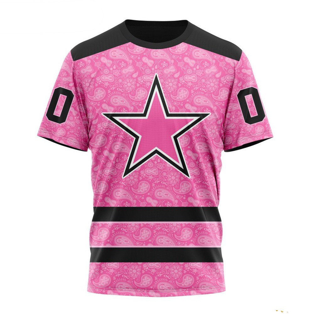 Custom NFL Dallas Cowboys Fight Breast Cancer T-Shirt Unique Gifts For Football Fans