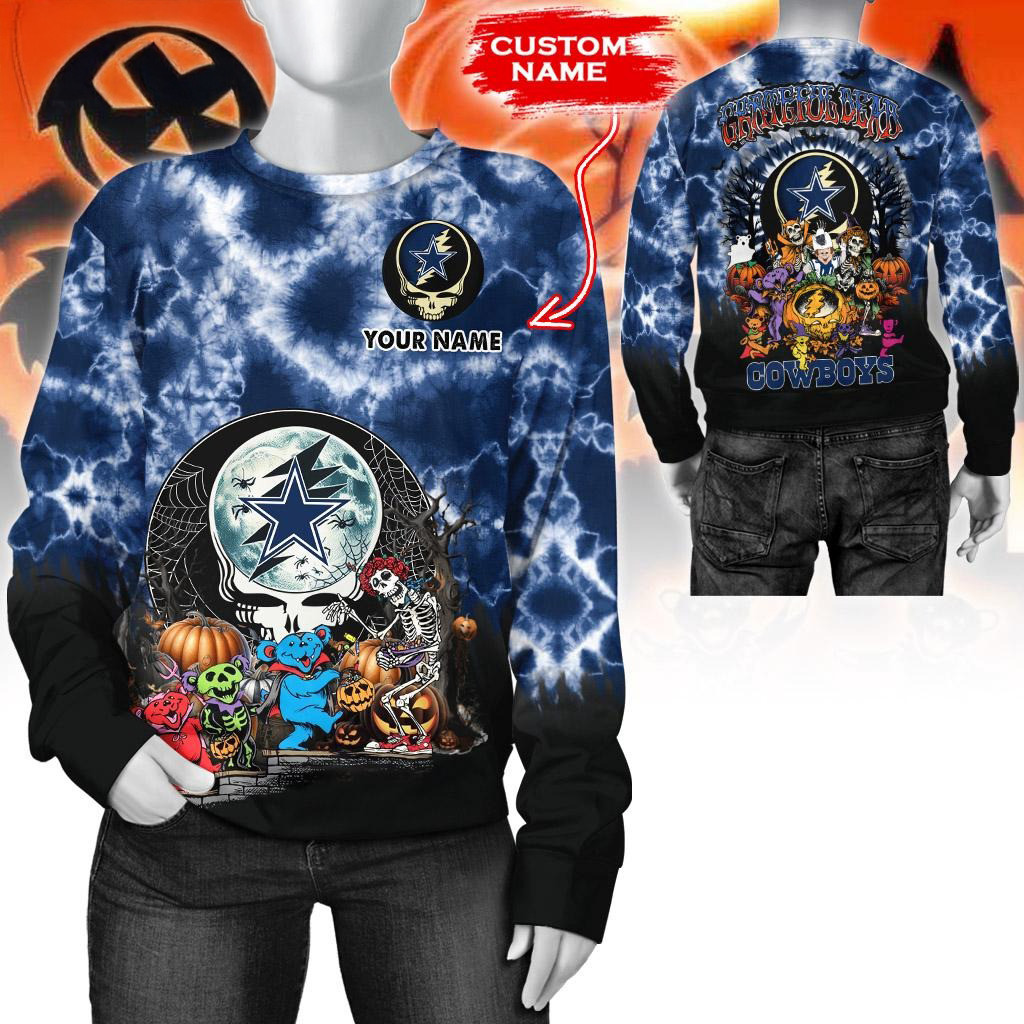 Custom NFL Dallas Cowboys Special Football Halloween Sweatshirt Football Fan Gift Ideas
