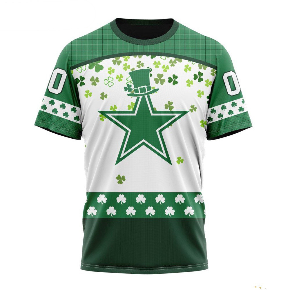 Custom NFL Dallas Cowboys St Patrick's Day Shirt Football Related Gifts