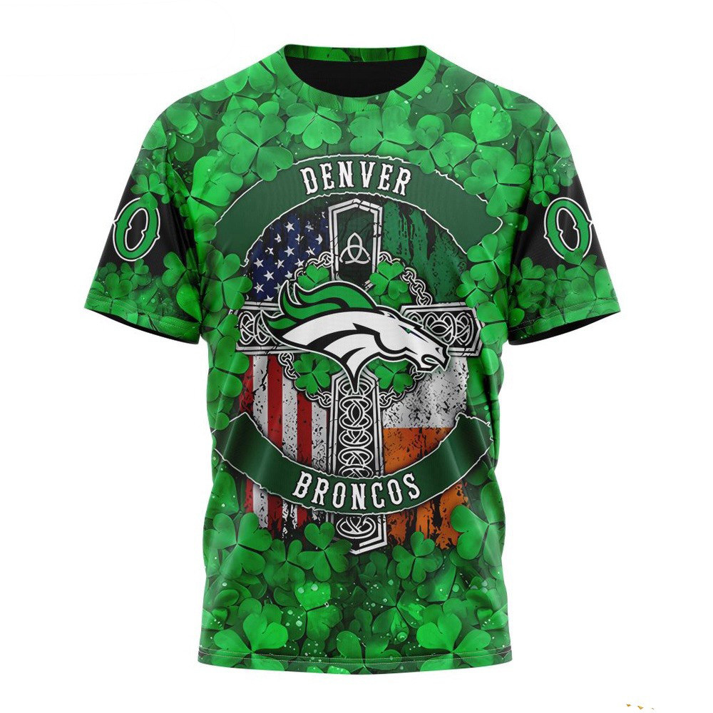 Custom NFL Denver Broncos St Patrick's Day Shirt Best Football Gifts