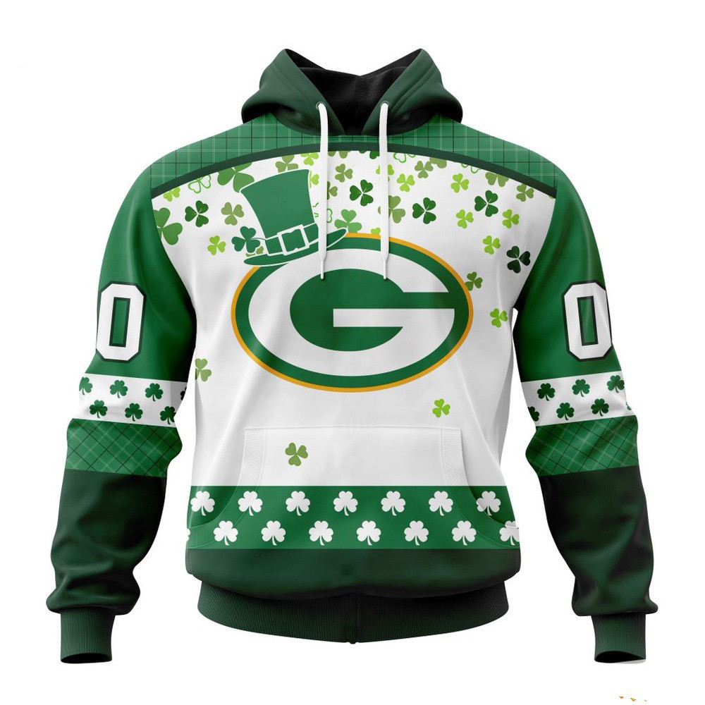Custom NFL Green Bay Packers St Patrick's Day Hoodie Unique Gifts For Football Fans