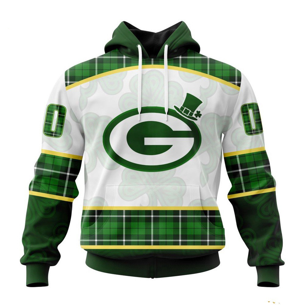 Custom NFL Green Bay Packers St Patrick's Day Hoodie Unique Gifts For Football Lovers