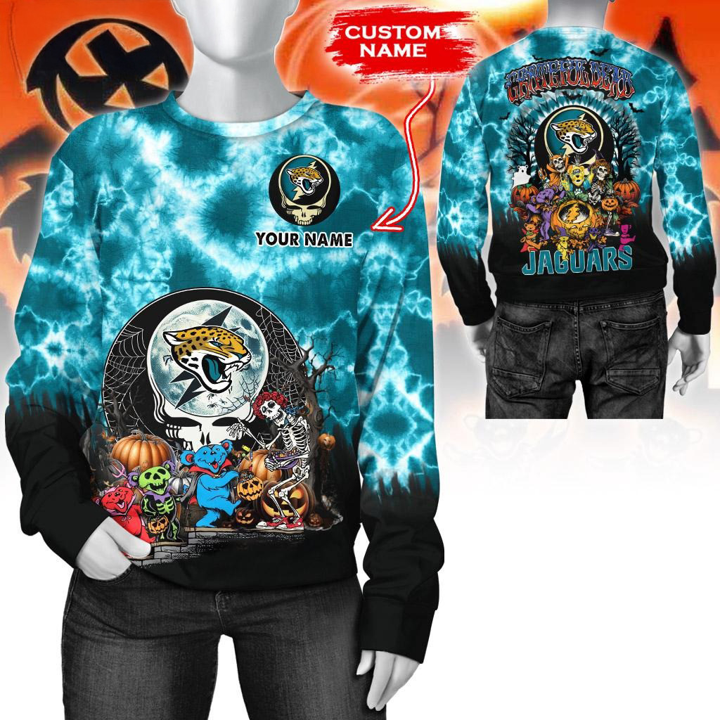 Custom NFL Jacksonville Jaguars Special Football Halloween Sweatshirt Best Football Gifts