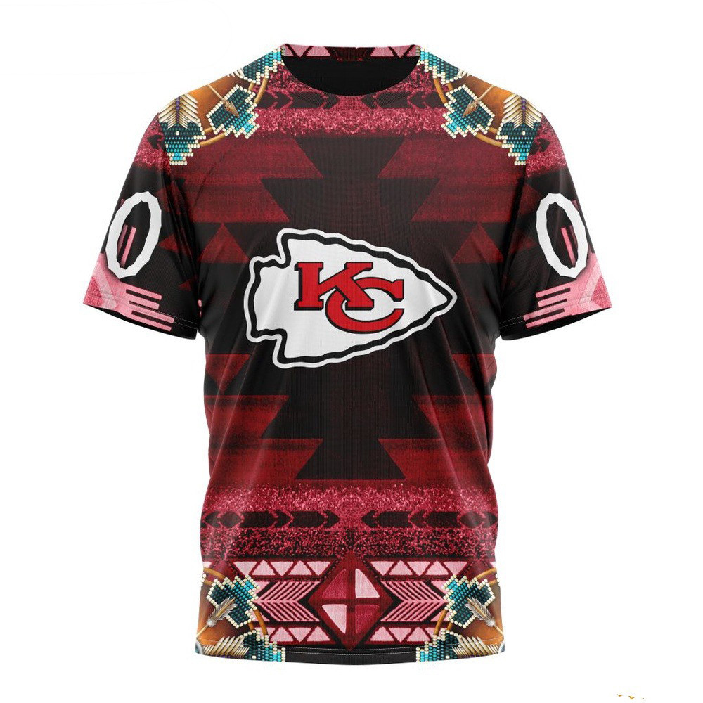 Custom NFL Kansas City Chiefs Native Costume Design T-Shirt Best Football Gifts