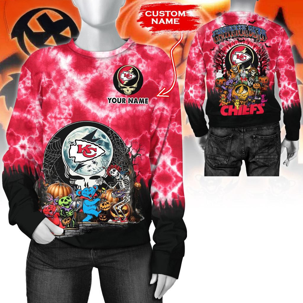 Custom NFL Kansas City Chiefs Special Football Halloween Sweatshirt Best Gift For Football Lovers
