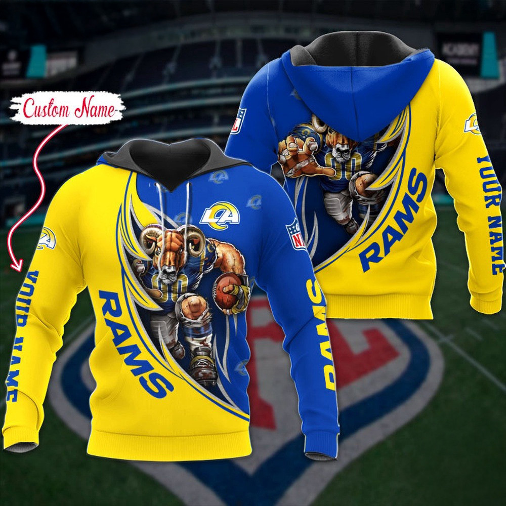 Custom NFL Los Angeles Rams Hoodie Damn Right Sport Hoodie Gifts For Football Fan