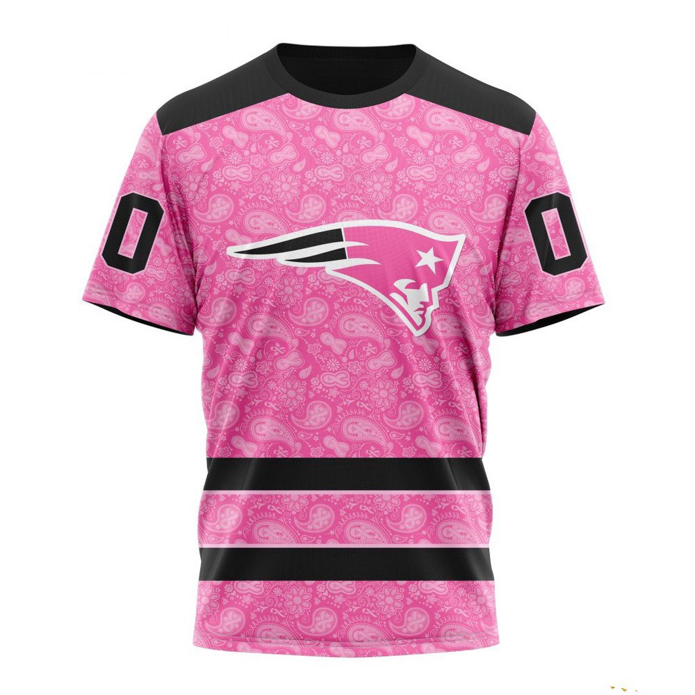 Custom NFL New England Patriots Fight Breast Cancer Shirt Unique Gifts For Football Fans