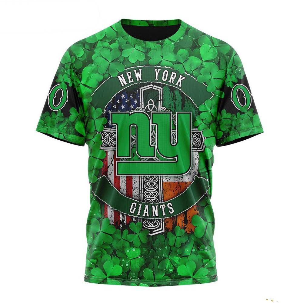 Custom NFL New York Giants St Patricks Day T-Shirt Best Football Gifts