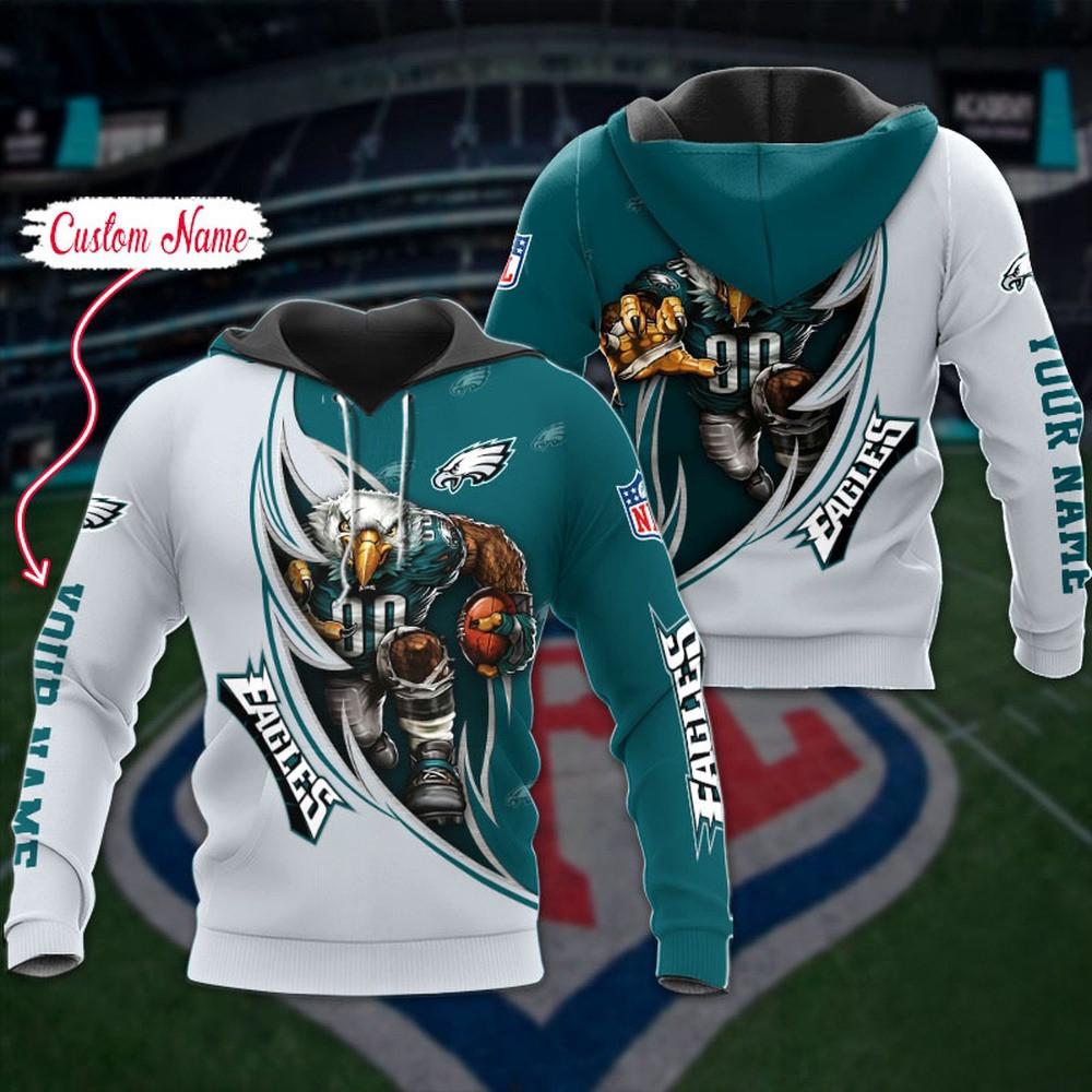 Custom NFL Philadelphia Eagles Hoodie Damn Right Sport Hoodie Football Related Gifts