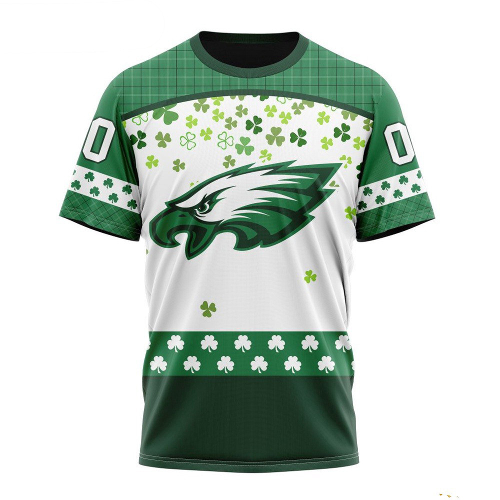 Custom NFL Philadelphia Eagles St Patricks Day T-Shirt Unique Gifts For Football Fans