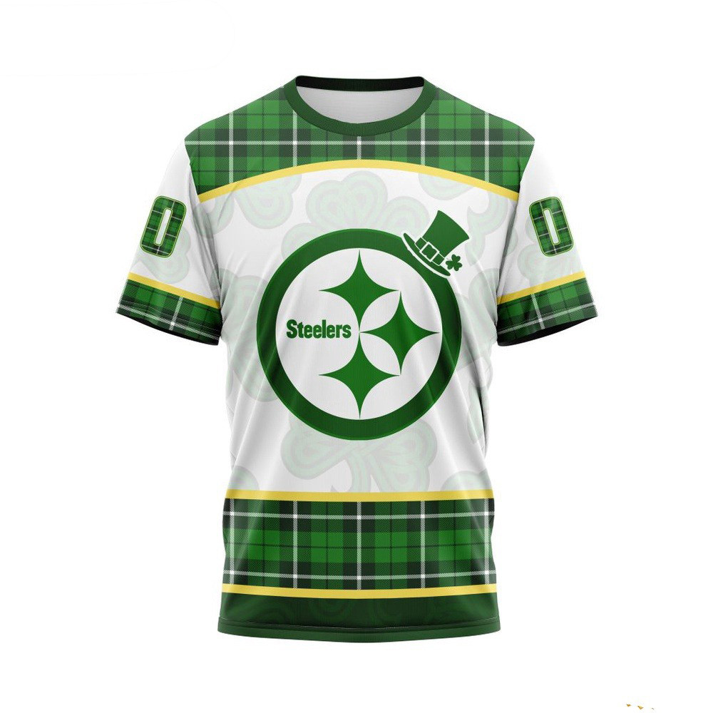 Custom NFL Pittsburgh Steelers St Patricks Day T-Shirt Unique Gifts For Football Fans