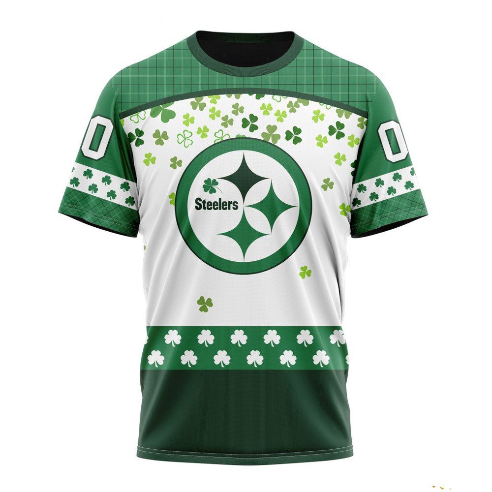 Custom NFL Pittsburgh Steelers St Patricks Day T-Shirt Unique Gifts For Football Lovers