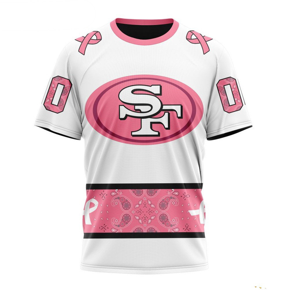 Custom NFL San Francisco 49ers Fight Breast Cancer Shirt Football Themed Gifts
