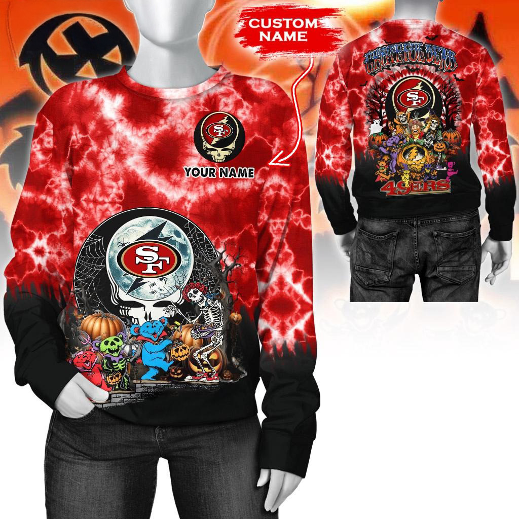 Custom NFL San Francisco 49ers Special Football Halloween Sweatshirt Football Fan Gift Ideas