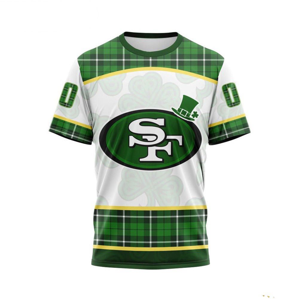 Custom NFL San Francisco 49ers St Patrick Day Design T-Shirt Presents For Football Lovers