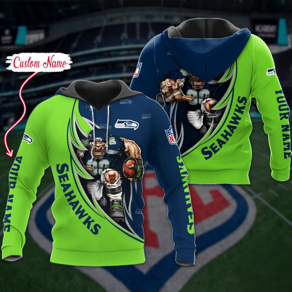 Custom NFL Seattle Seahawks Hoodie Damn Right Sport Hoodie Gifts For Football Fan