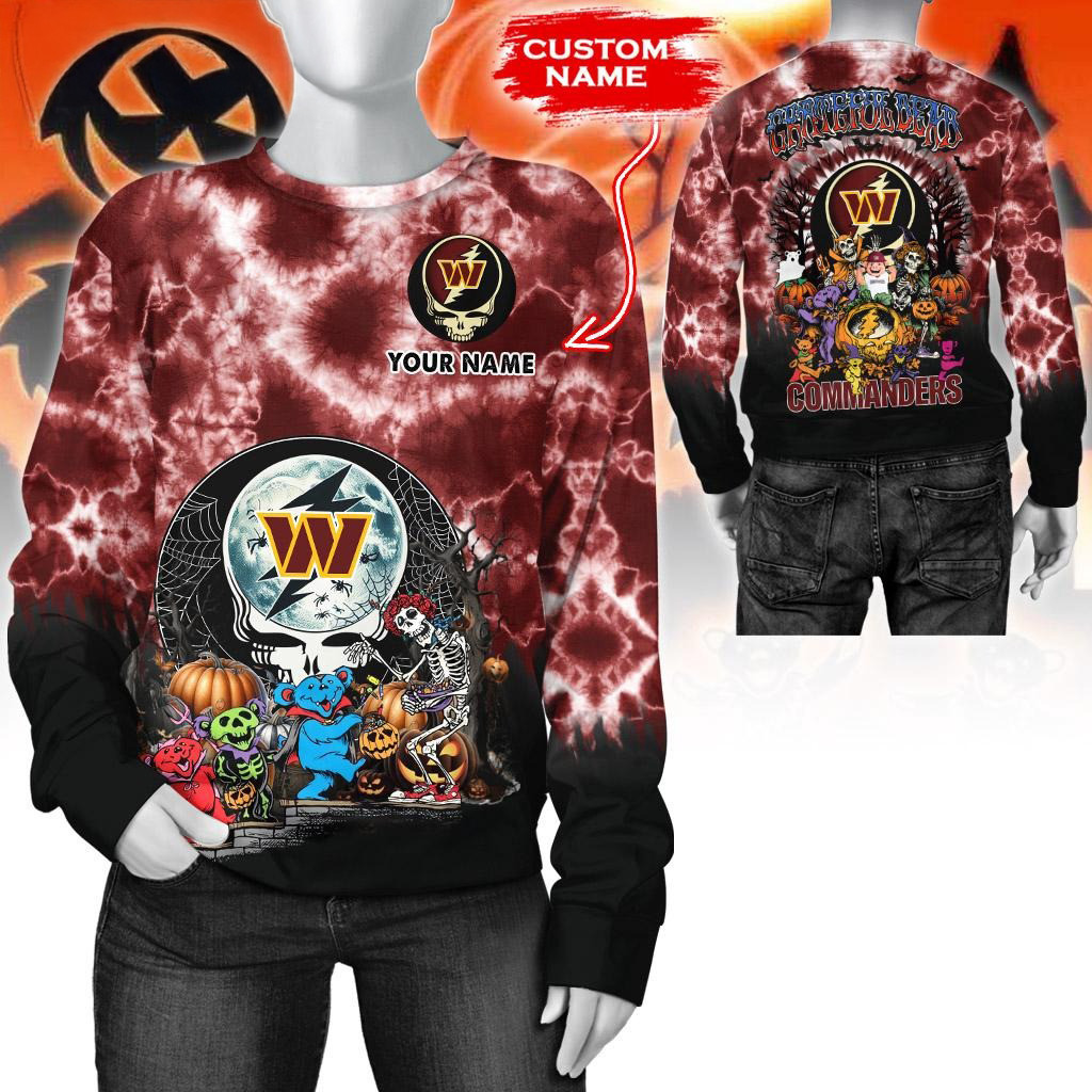 Custom NFL Washington Commanders Special Football Halloween Sweatshirt Best Gifts For NFL Fans