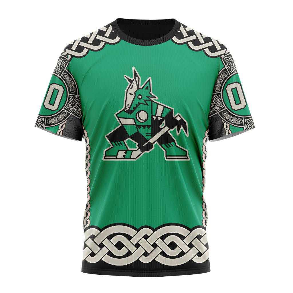 Custom NHL Arizona Coyotes x St.Patrick's Day New Design Shirt Gift Ideas For Hockey Fans