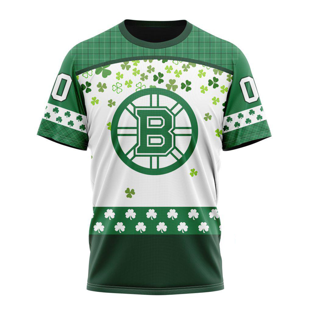 Custom NHL Boston Bruins St. Patrick's Day Shirt For Hockey Fans T-Shirt