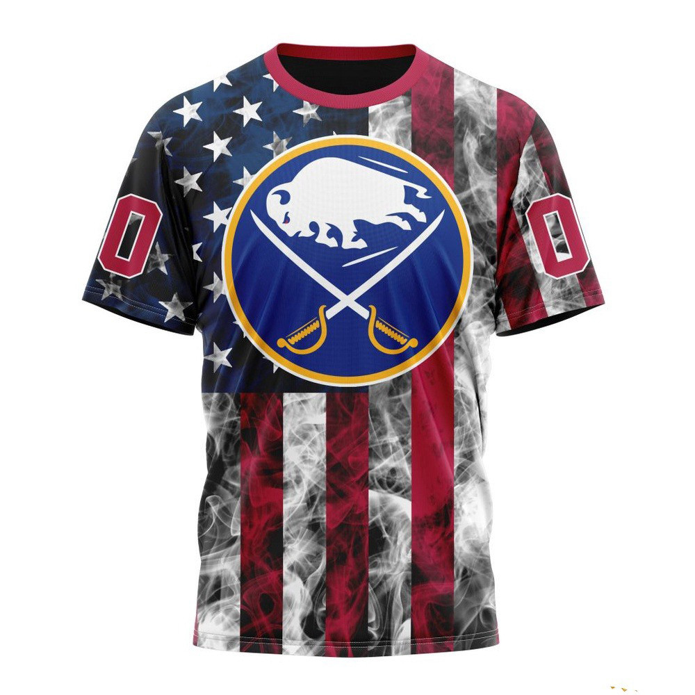 Custom NHL Buffalo Sabres Happy Independence Day The 4th Of July Shirt Ice Hockey Fan Gifts