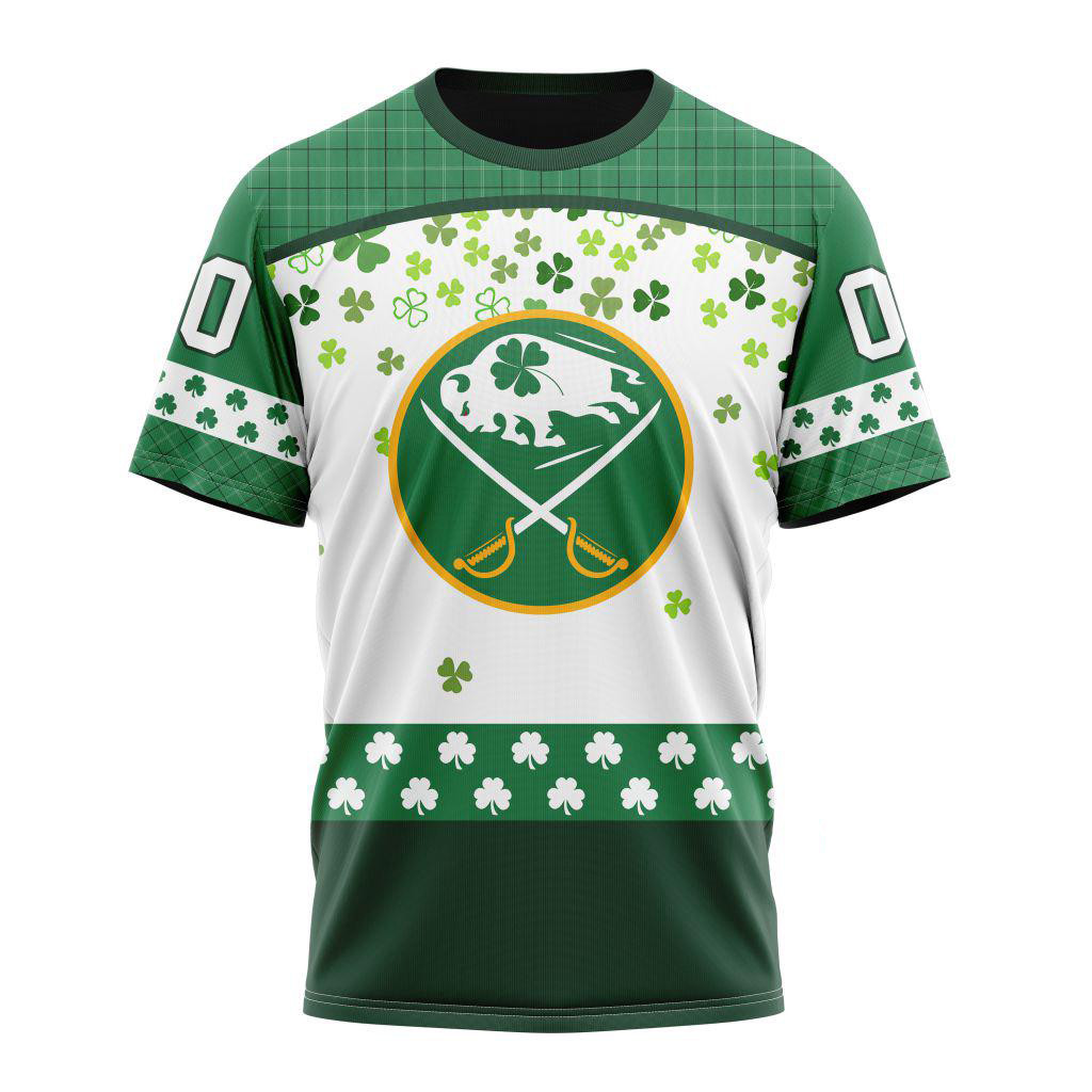 Custom NHL Buffalo Sabres Shirt St. Patrick's Day Gifts For Hockey Fans