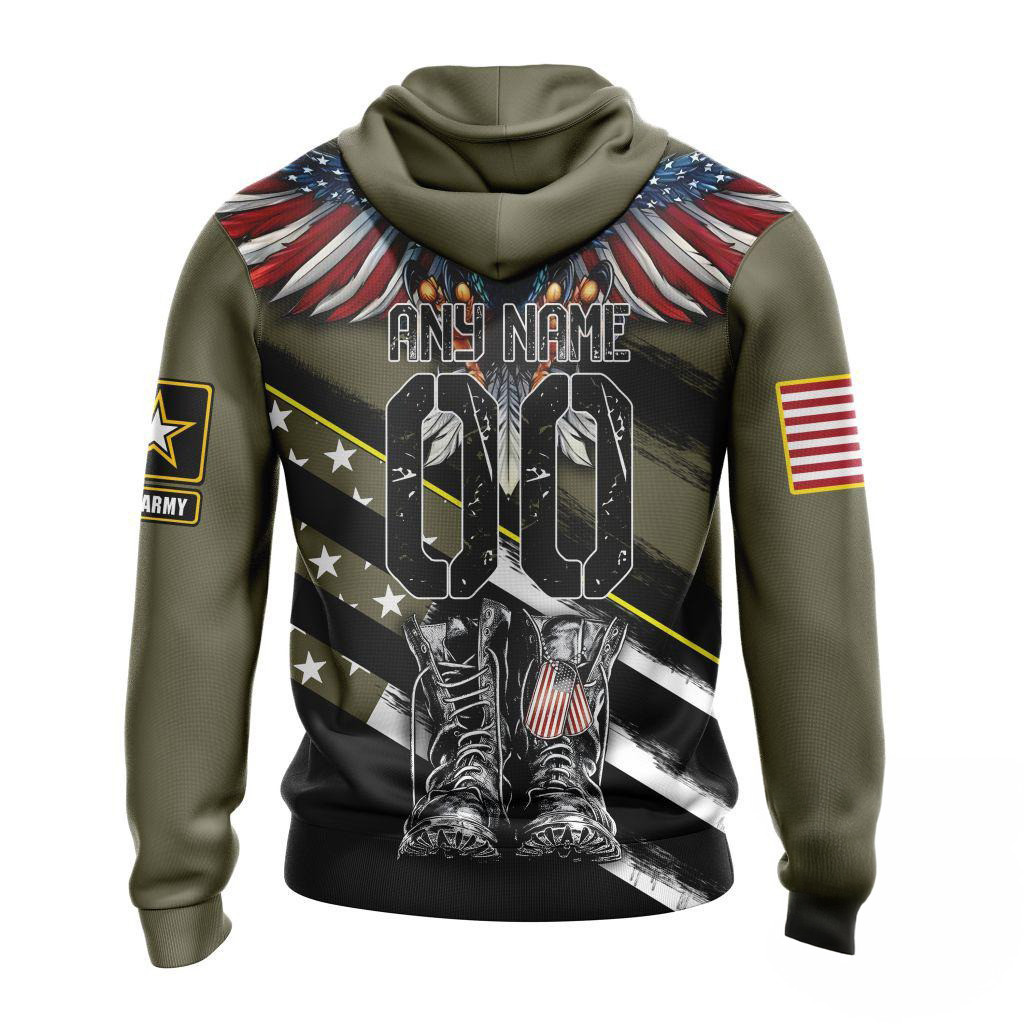 Custom NHL Buffalo Sabres Special Hockey Honor Veterans And Their Families Hoodie Fan Gifts