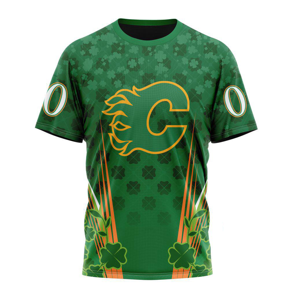 Custom NHL Calgary Flames Special St. Patrick's Day Shirt Gift Ideas For Fan