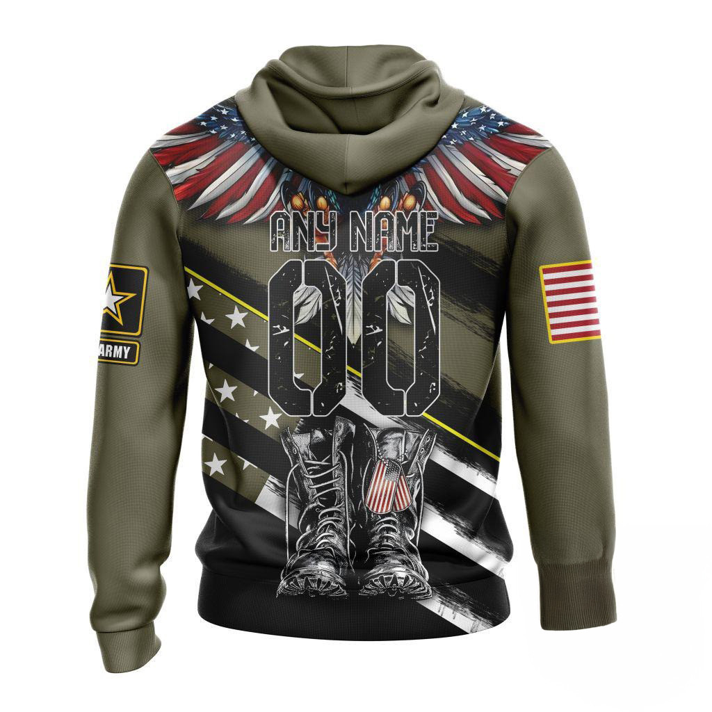 Custom NHL Chicago Blackhawks Special Hockey Honor Veterans And Their Families Hoodie Him Gift