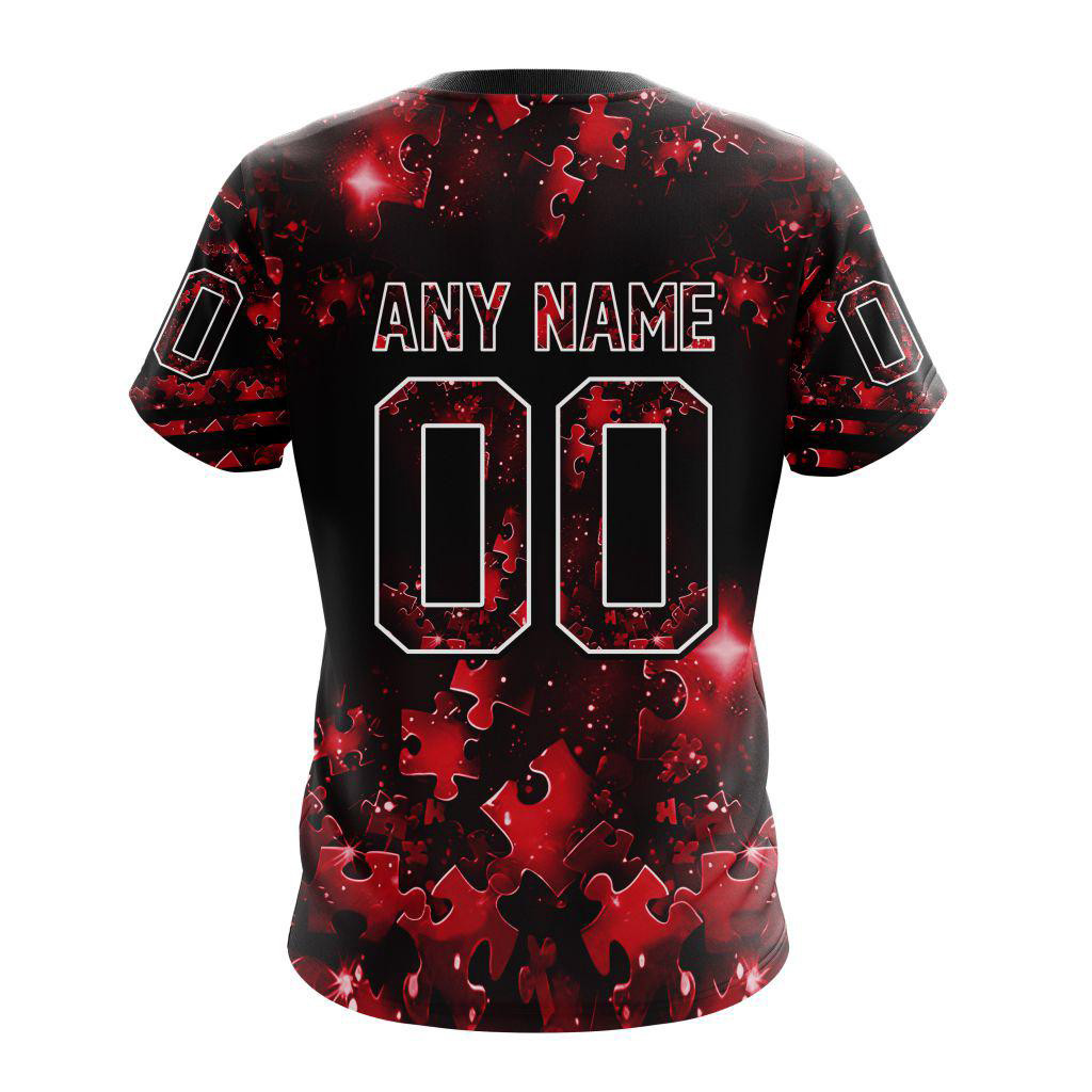 Custom NHL Detroit Red Wings Autism Awareness Hockey Shirt Gifts For Hockey Enthusiasts