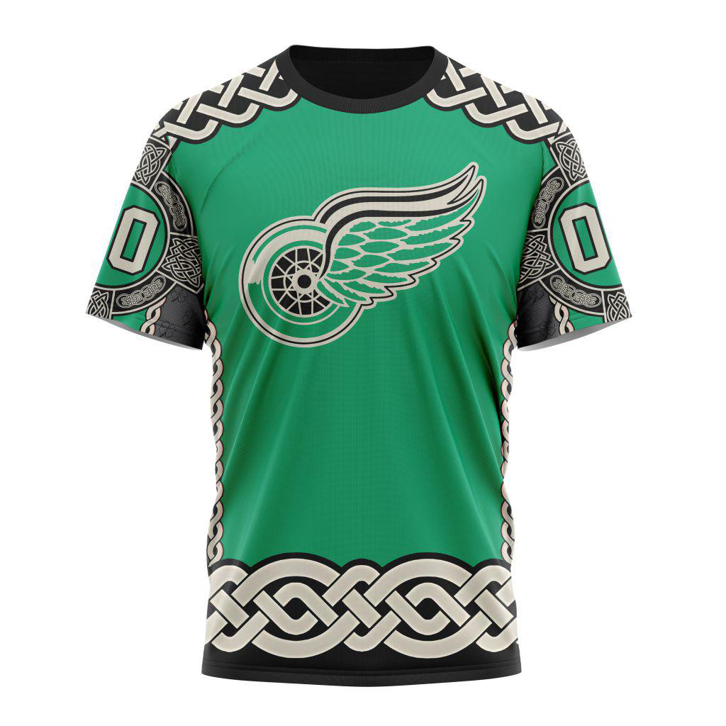 Custom NHL Detroit Red Wings x St.Patrick's Day Shirt Ice Hockey Fan Gifts