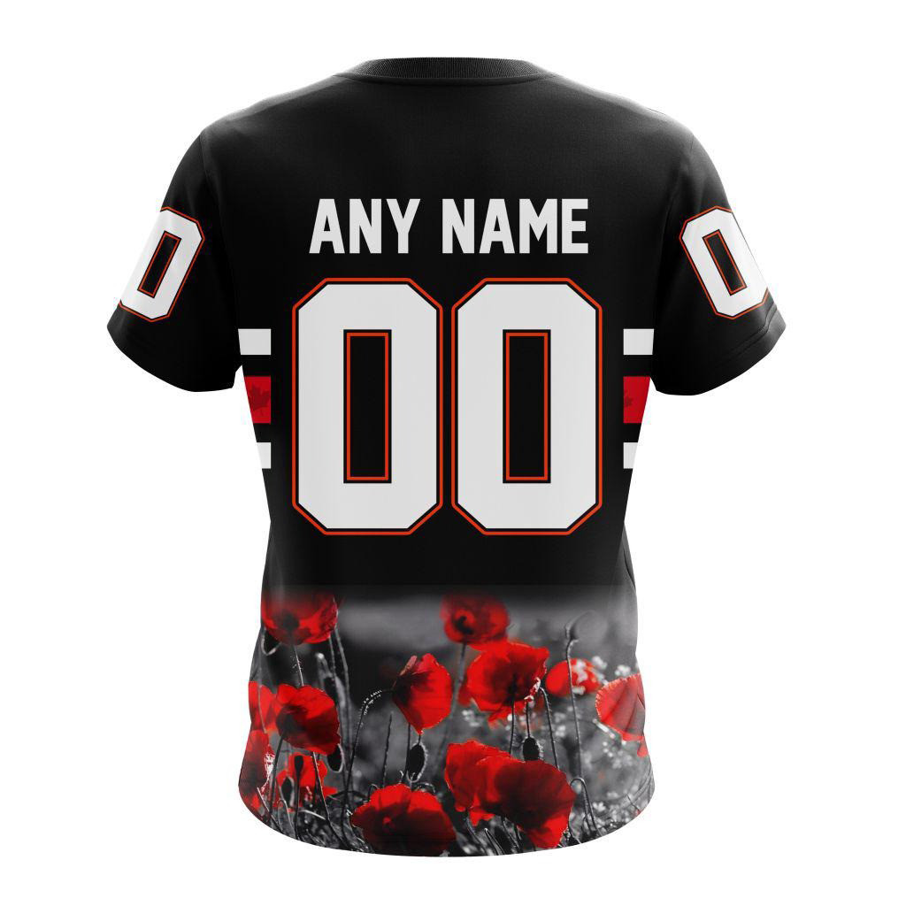Custom NHL Edmonton Oilers Hockey Special Remembrance Day Shirt Gift Ideas For Hockey Fans