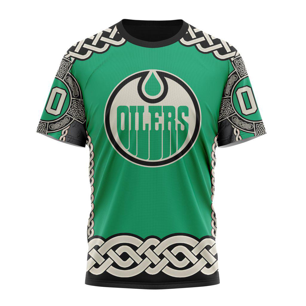 Custom NHL Edmonton Oilers x St.Patrick's Day Shirt Hockey Lover Gifts For NHL Fans