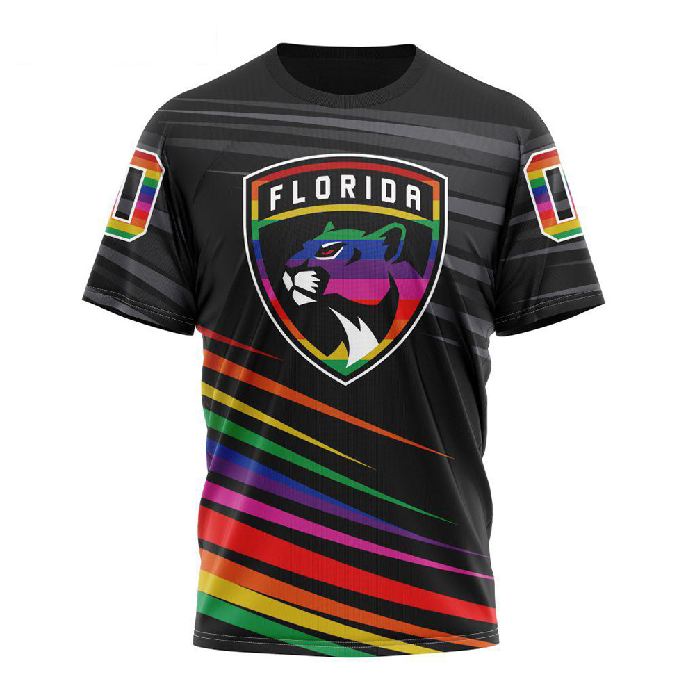Custom NHL Florida Panthers Special Pride Design Hockey Is For Everyone Shirt Hockey Fan Gifts