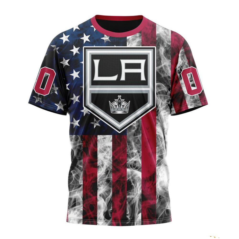 Custom NHL Los Angeles Kings Happy Independence Day The 4th Of July Shirt Ice Hockey Fan Gifts