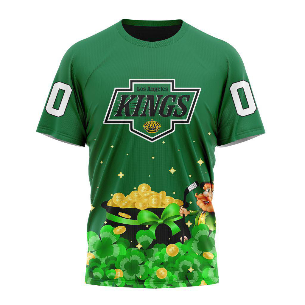 Custom NHL Los Angeles Kings Special Design St.Patrick's Day Shirt Gifts For Ice Hockey Fans