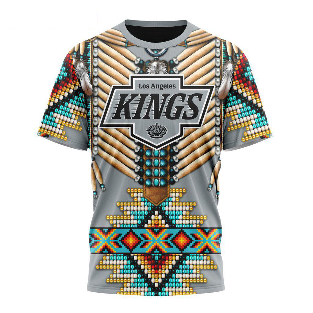 Custom NHL Los Angeles Kings Special Native American Costume Hockey Team Shirt Hockey Fan Gifts