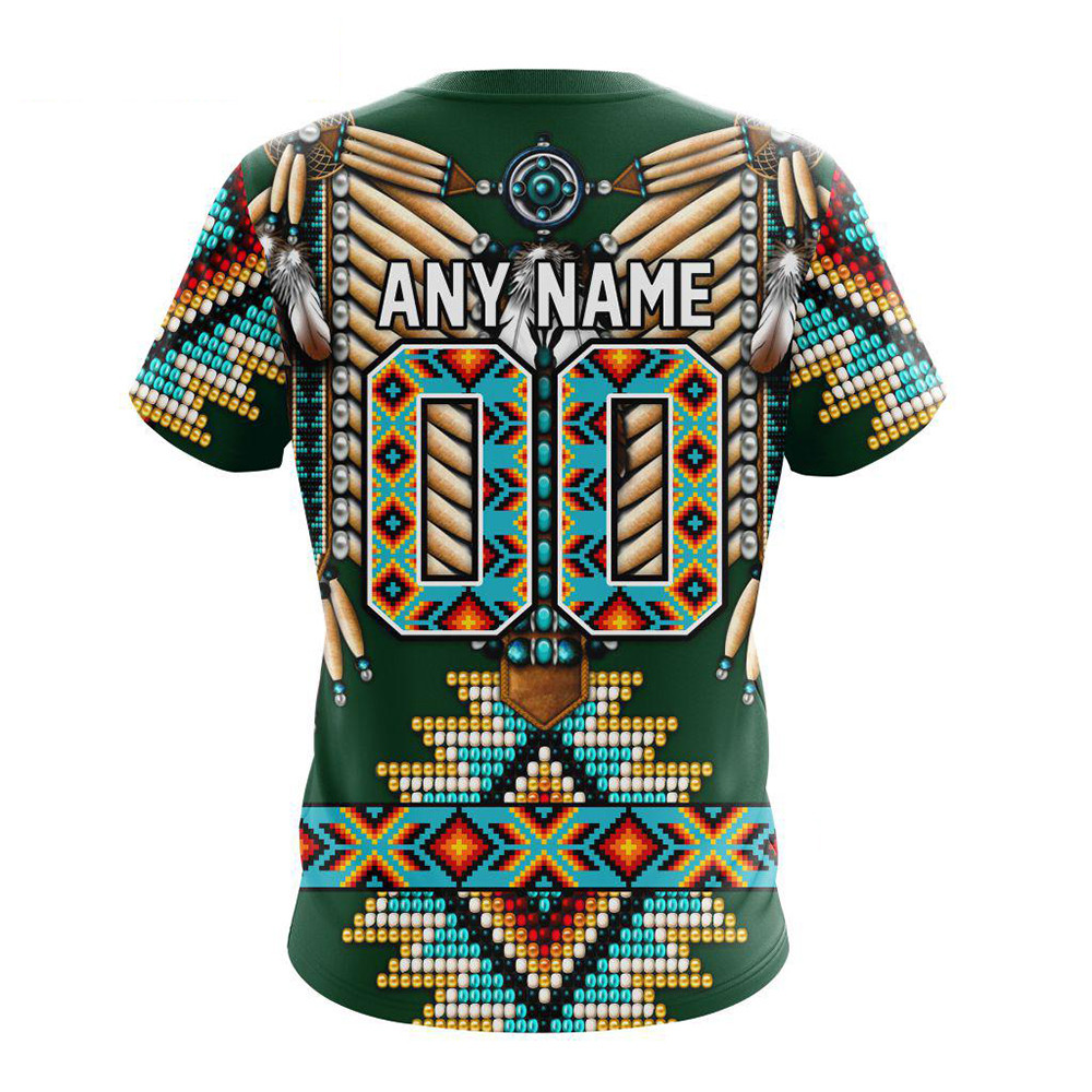 Custom NHL Minnesota Wild Special Native American Costume Hockey Team Shirt Hockey Fan Gifts