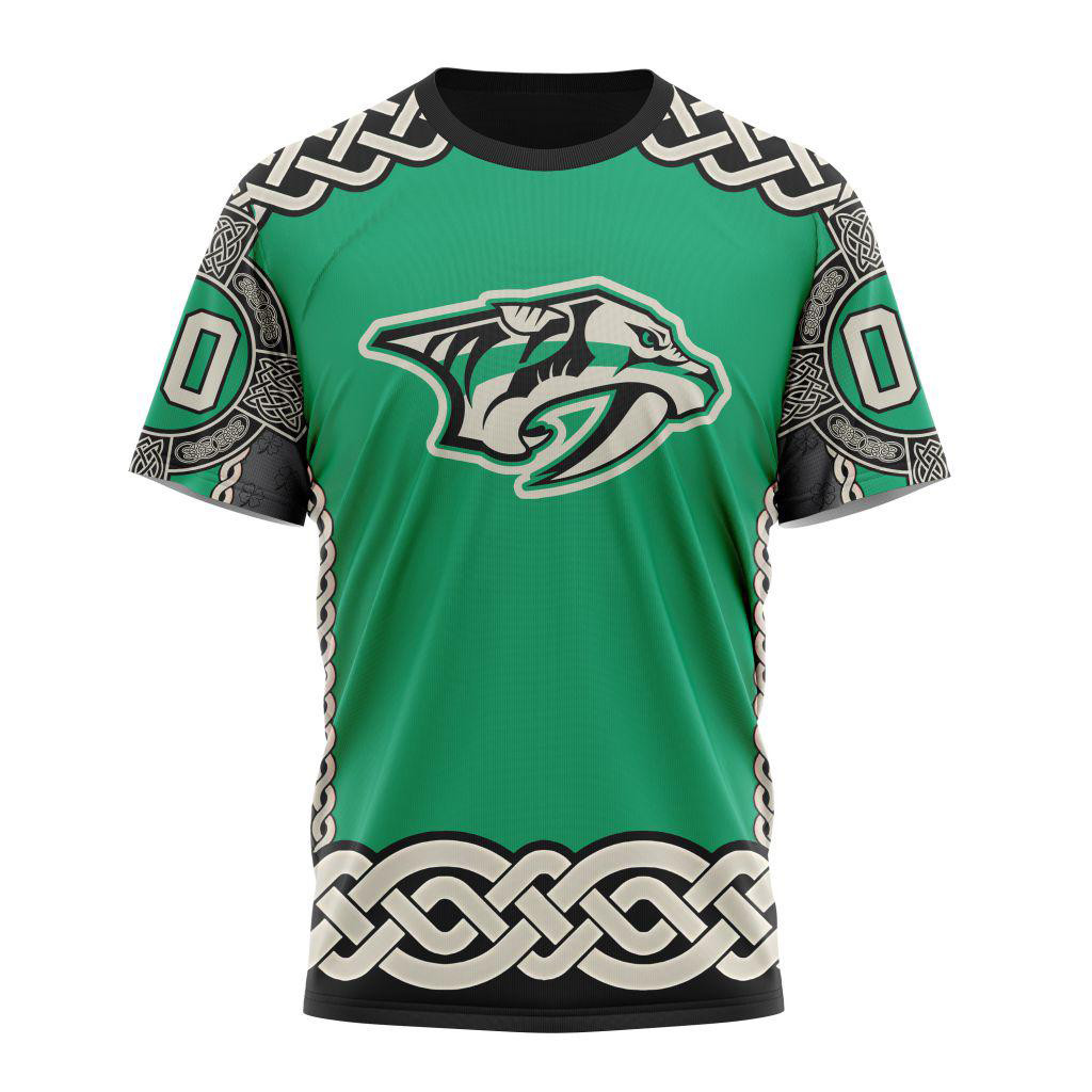 Custom NHL Nashville Predators x St.Patrick's Day Shirt Hockey Lovers Gifts