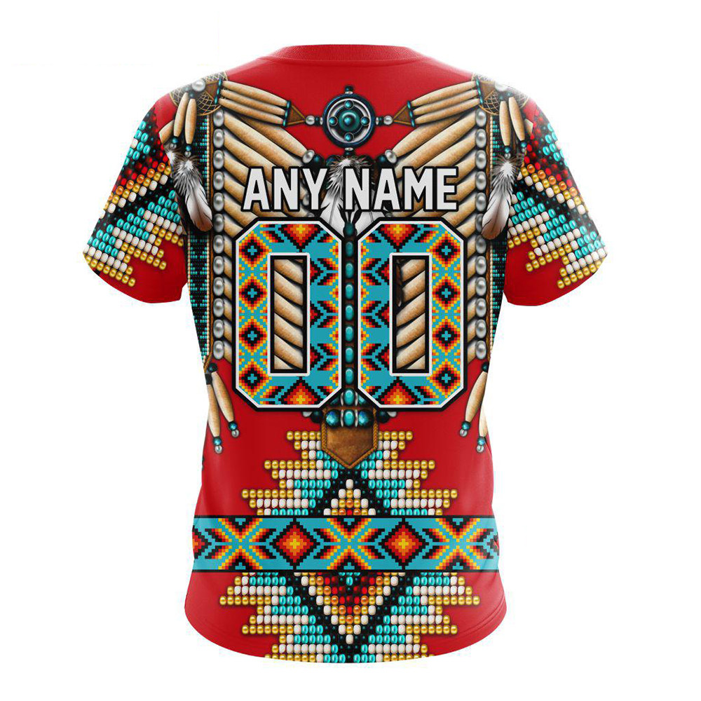 Custom NHL New Jersey Devils Special Native American Costume Hockey Team Shirt Hockey Fan Gift